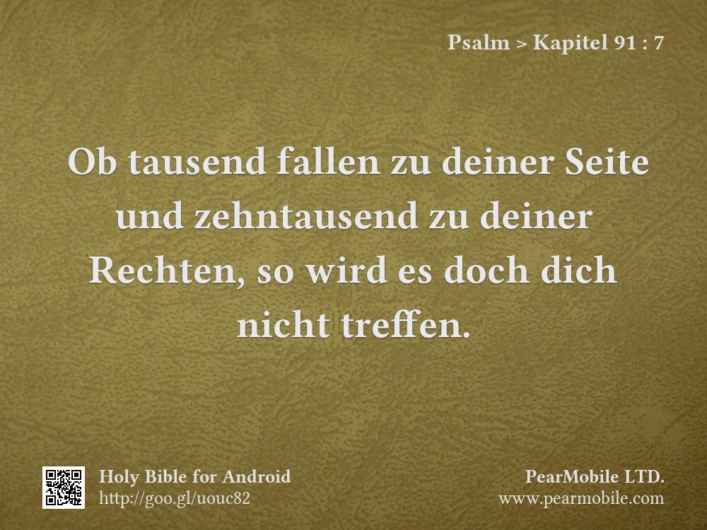 Psalm, Kapitel 91:7